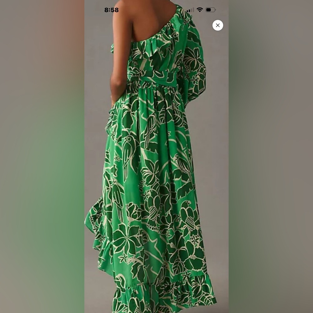 Farm Rio Printed One-Shoulder Ruffle Dress - Picture 3 of 9